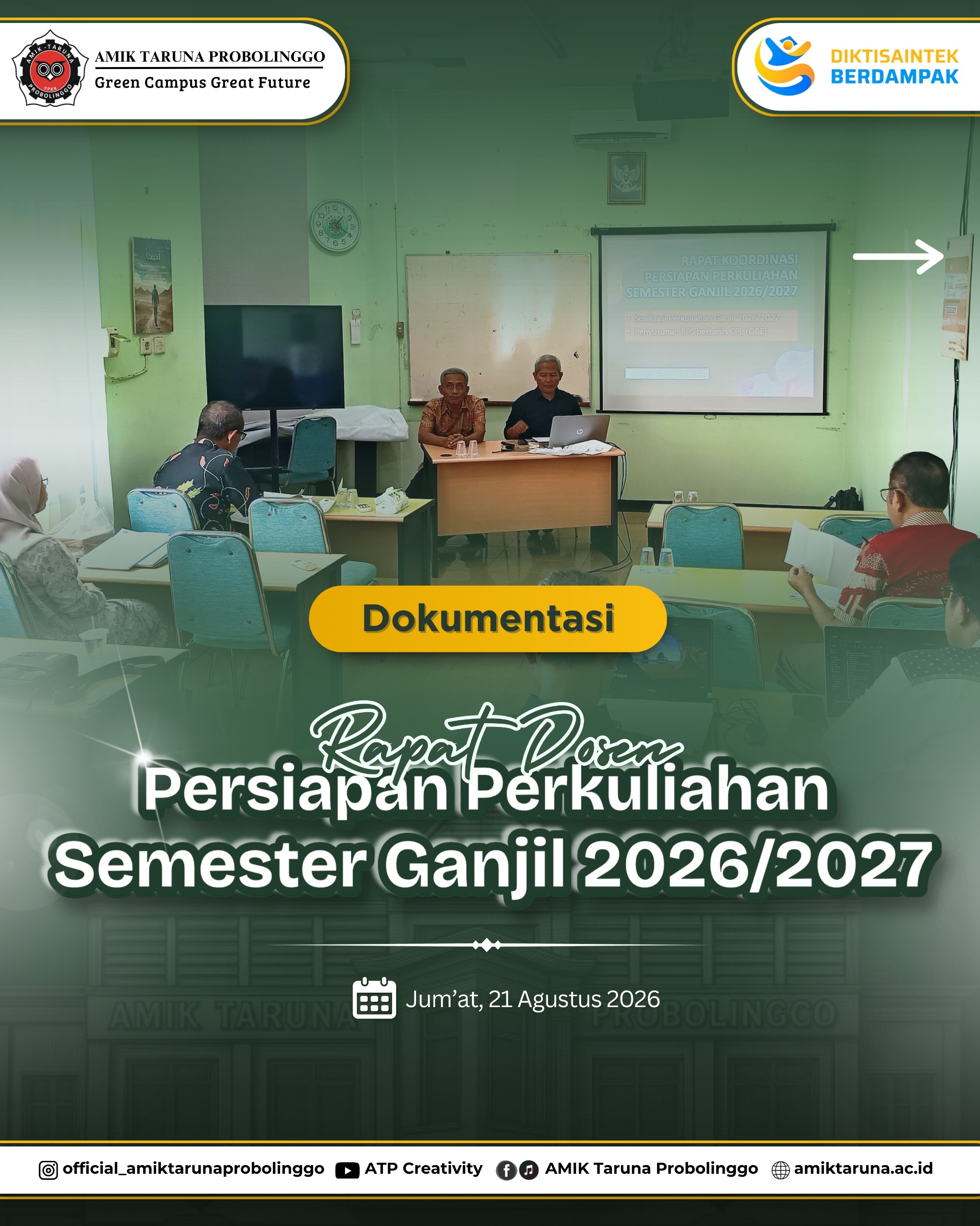 Rapat Dosen: Persiapan Perkuliahan Semester Ganjil 2026/2027